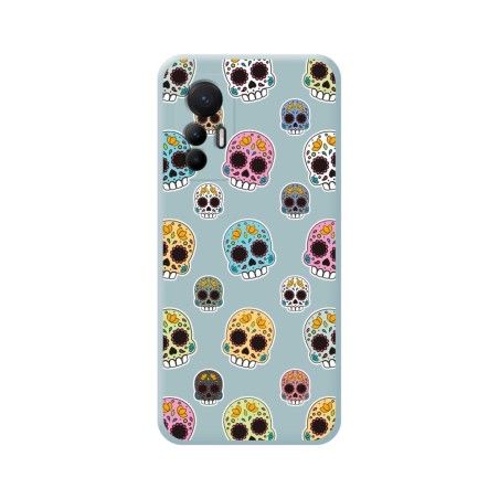Funda Silicona Líquida Azul para Xiaomi 12 Lite 5G diseño Catrina Dibujos