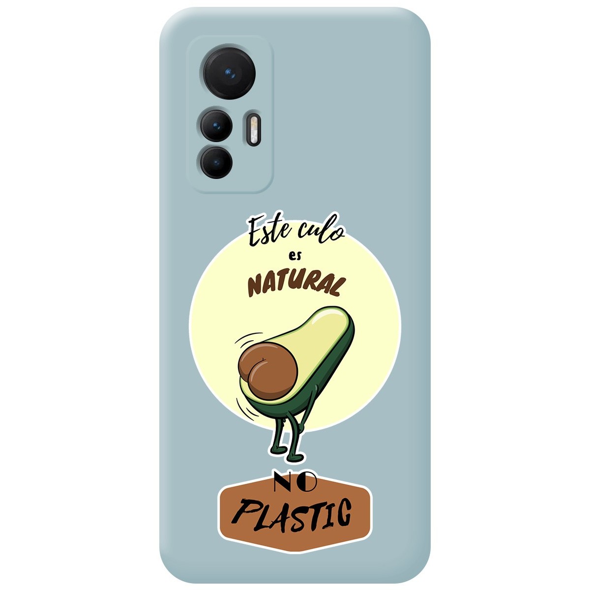 Funda Silicona Líquida Azul para Xiaomi 12 Lite 5G diseño Culo Natural Dibujos
