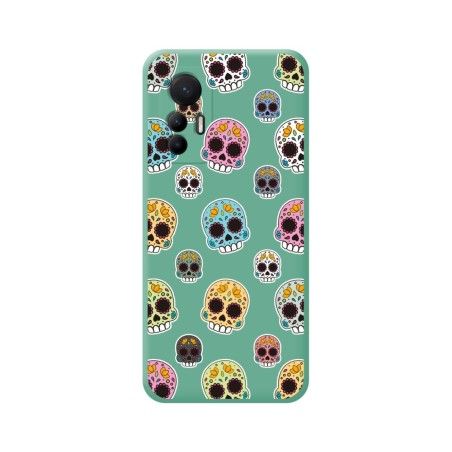 Funda Silicona Líquida Verde para Xiaomi 12 Lite 5G diseño Catrina Dibujos