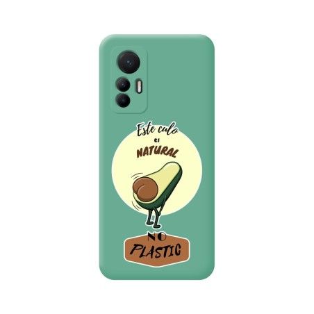 Funda Silicona Líquida Verde para Xiaomi 12 Lite 5G diseño Culo Natural Dibujos