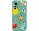 Funda Silicona Líquida Verde para Xiaomi 12 Lite 5G diseño Espacio Dibujos