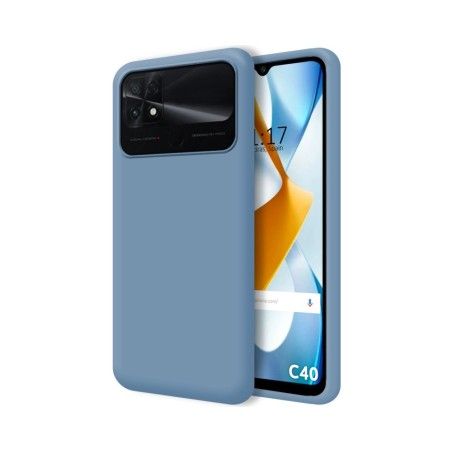 Funda Silicona Líquida Ultra Suave para Xiaomi POCO C40 Azul