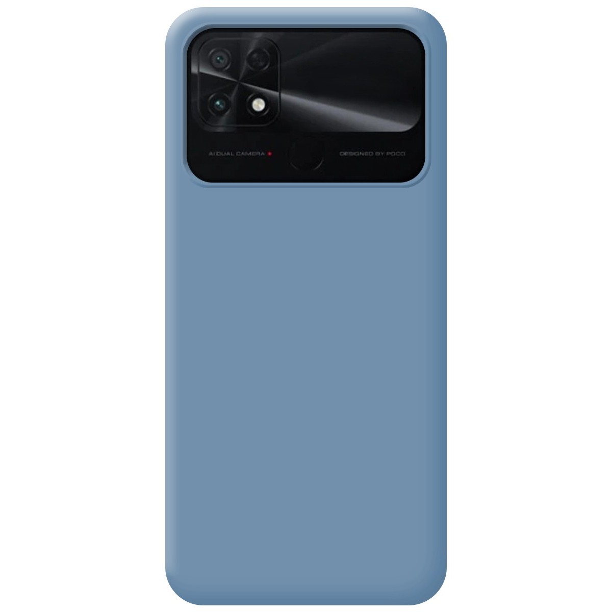 Funda Silicona Líquida Ultra Suave para Xiaomi POCO C40 Azul