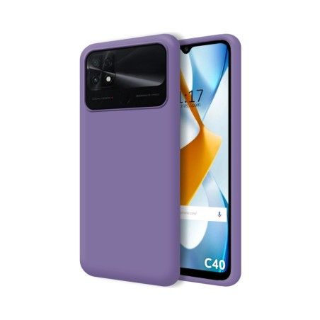 Funda Silicona Líquida Ultra Suave para Xiaomi POCO C40 Morada