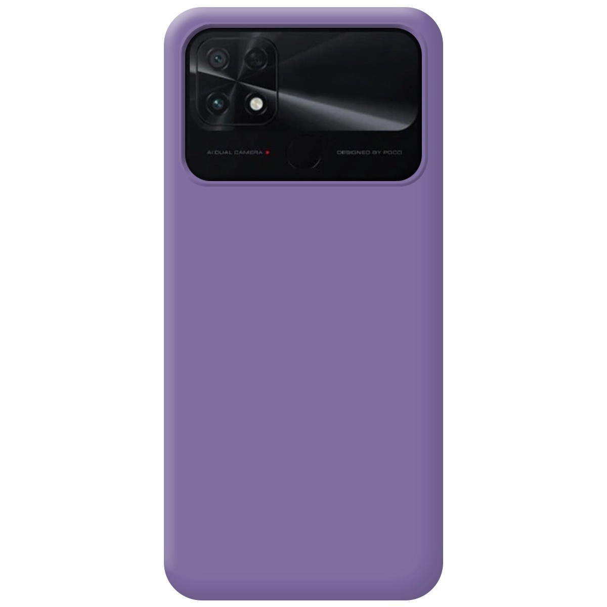 Funda Silicona Líquida Ultra Suave para Xiaomi POCO C40 Morada