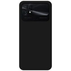 Funda Silicona Líquida Ultra Suave para Xiaomi POCO C40 Negra 2