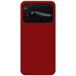 Funda Silicona Líquida Ultra Suave para Xiaomi POCO C40 Roja 2