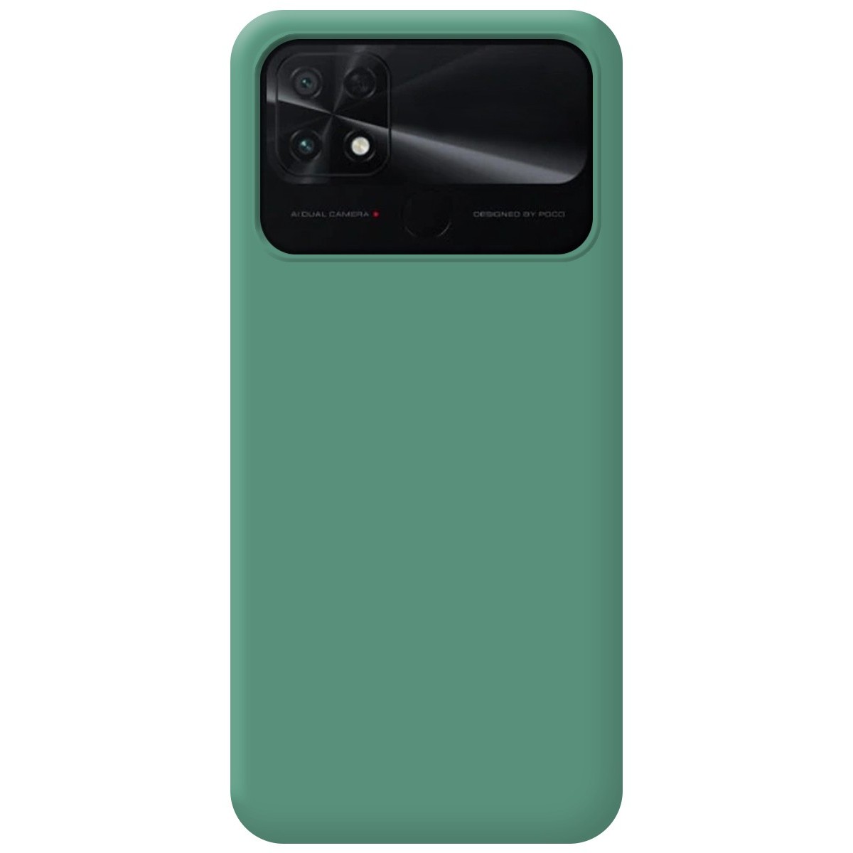Funda Silicona Líquida Ultra Suave para Xiaomi POCO C40 Verde