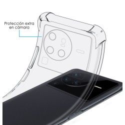 Funda Silicona Antigolpes Transparente para Vivo X80 Pro 5G 2