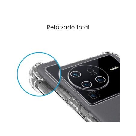 Funda Silicona Antigolpes Transparente para Vivo X80 Pro 5G