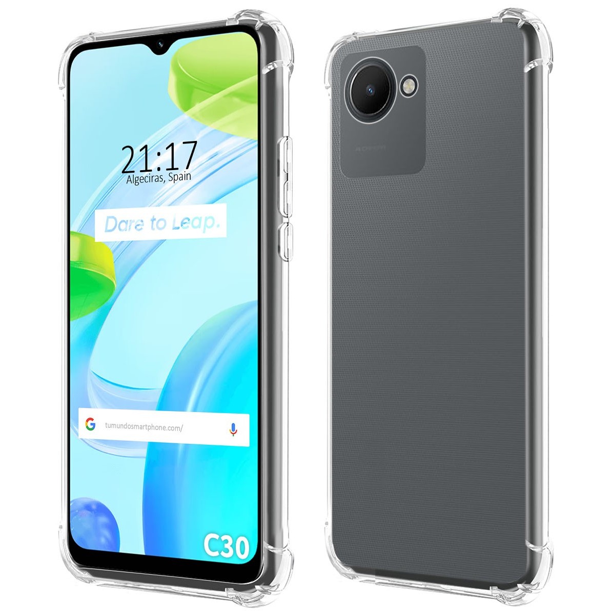 Funda Silicona Antigolpes Transparente para Realme C30
