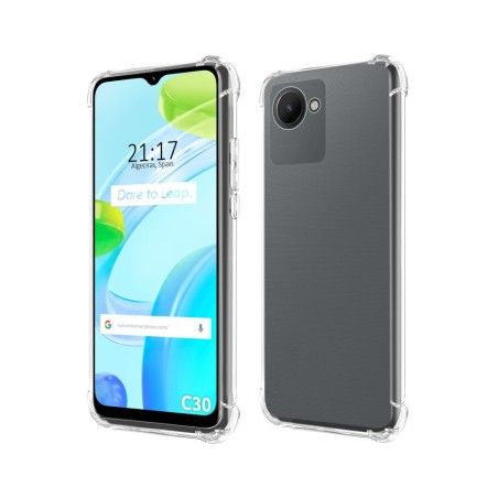 Funda Silicona Antigolpes Transparente para Realme C30