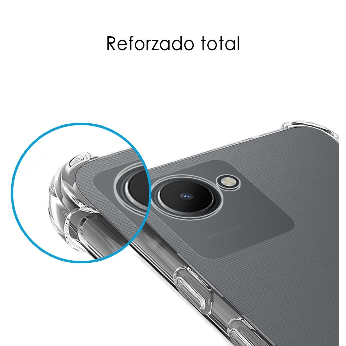 Funda Silicona Antigolpes Transparente para Realme C30