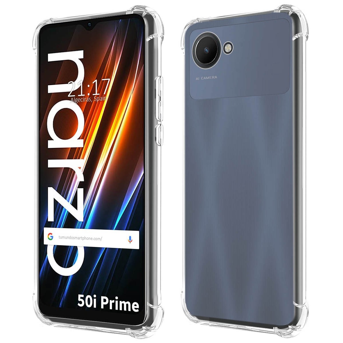 Funda Silicona Antigolpes Transparente para Realme Narzo 50i Prime