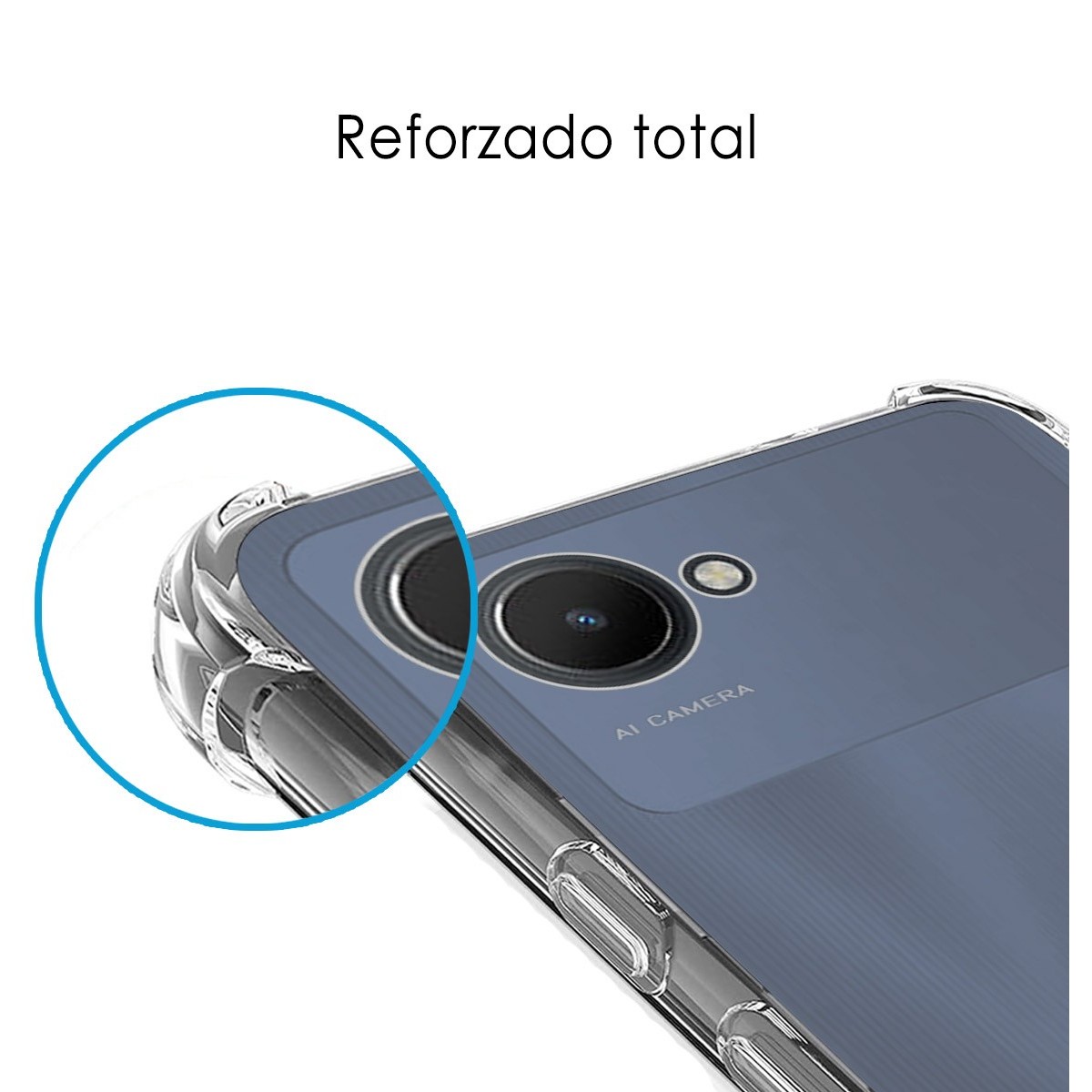 Funda Silicona Antigolpes Transparente para Realme Narzo 50i Prime