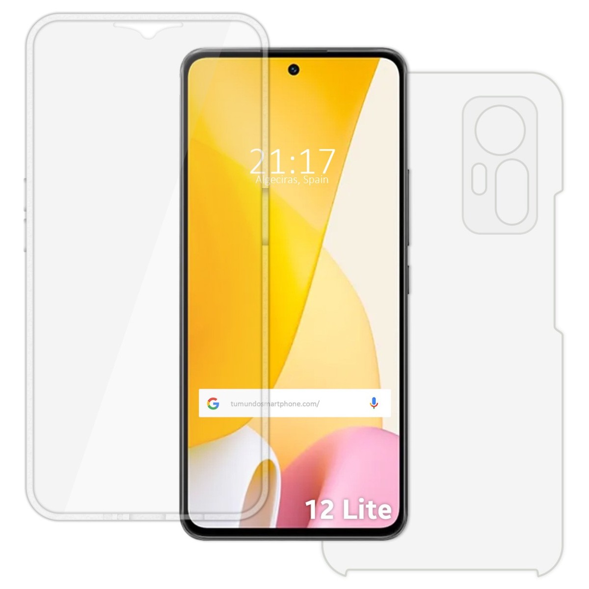 Funda Doble Transparente Pc + Tpu Full Body 360 para Xiaomi 12 Lite 5G