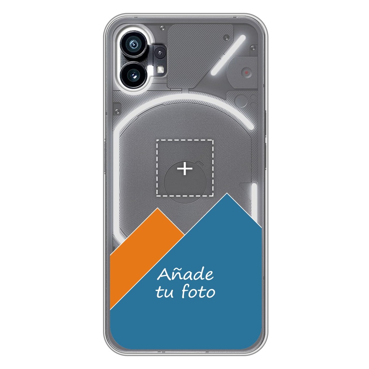 Personaliza tu Funda Silicona Gel Tpu Transparente con tu Fotografia para Nothing Phone 1 Dibujo Personalizada