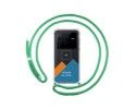 Personaliza tu Funda Colgante Transparente para Vivo X80 Pro 5G con Cordon Verde Agua Dibujo Personalizada