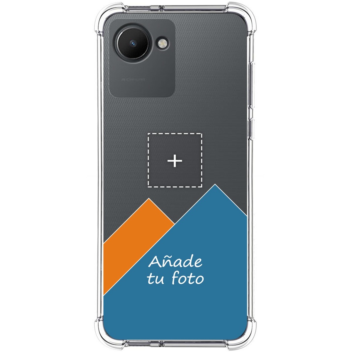 Personaliza tu Funda Silicona AntiGolpes Transparente con tu Fotografía para Realme C30 Dibujo Personalizada