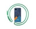 Personaliza tu Funda Colgante Transparente para Realme Narzo 50i Prime con Cordon Verde Agua Dibujo Personalizada