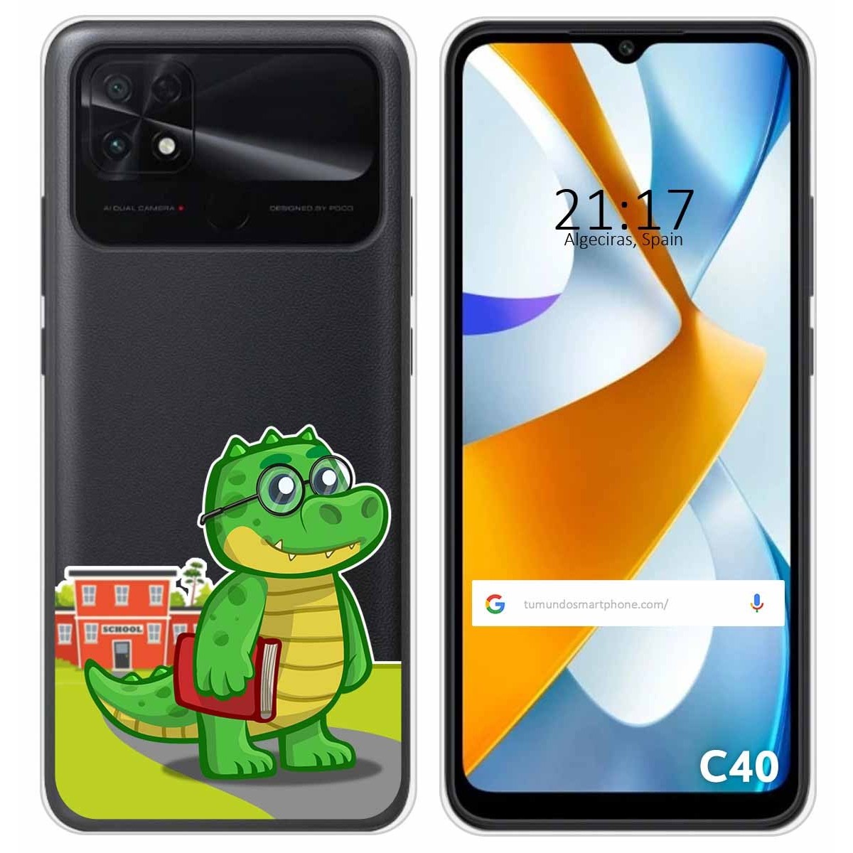 Funda Silicona Transparente para Xiaomi POCO C40 diseño Coco Dibujos