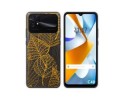 Funda Silicona Transparente para Xiaomi POCO C40 diseño Hojas Dibujos