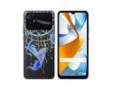 Funda Silicona Transparente para Xiaomi POCO C40 diseño Plumas Dibujos