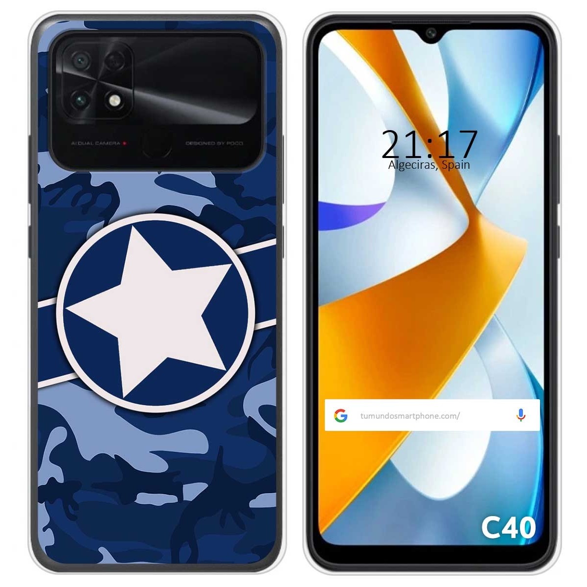 Funda Silicona para Xiaomi POCO C40 diseño Camuflaje 03 Dibujos