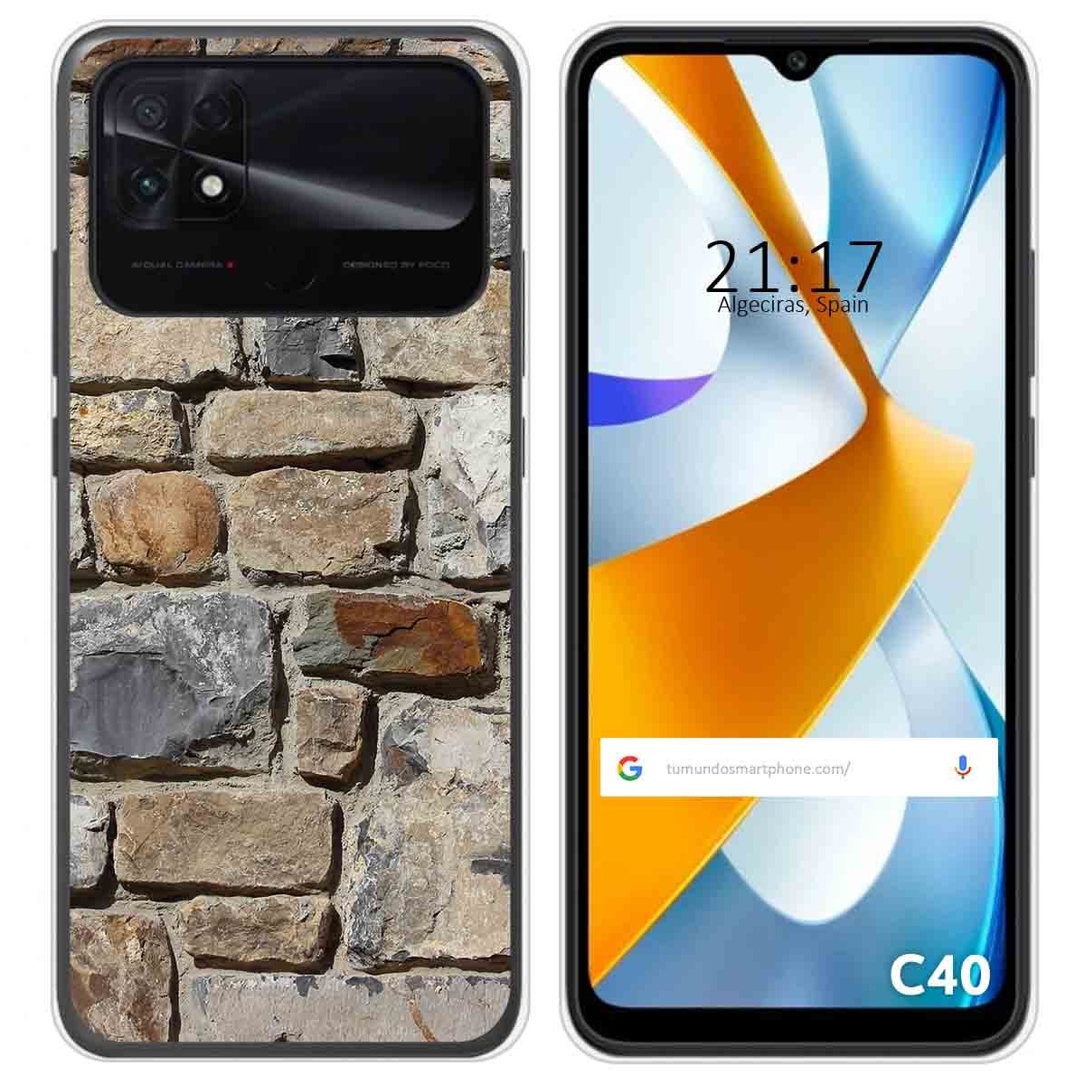 Funda Silicona para Xiaomi POCO C40 diseño Ladrillo 03 Dibujos