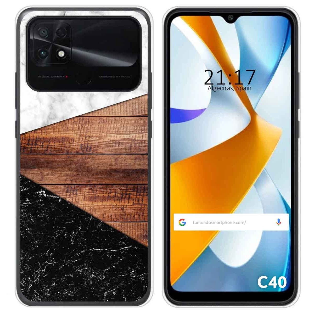 Funda Silicona para Xiaomi POCO C40 diseño Mármol 11 Dibujos