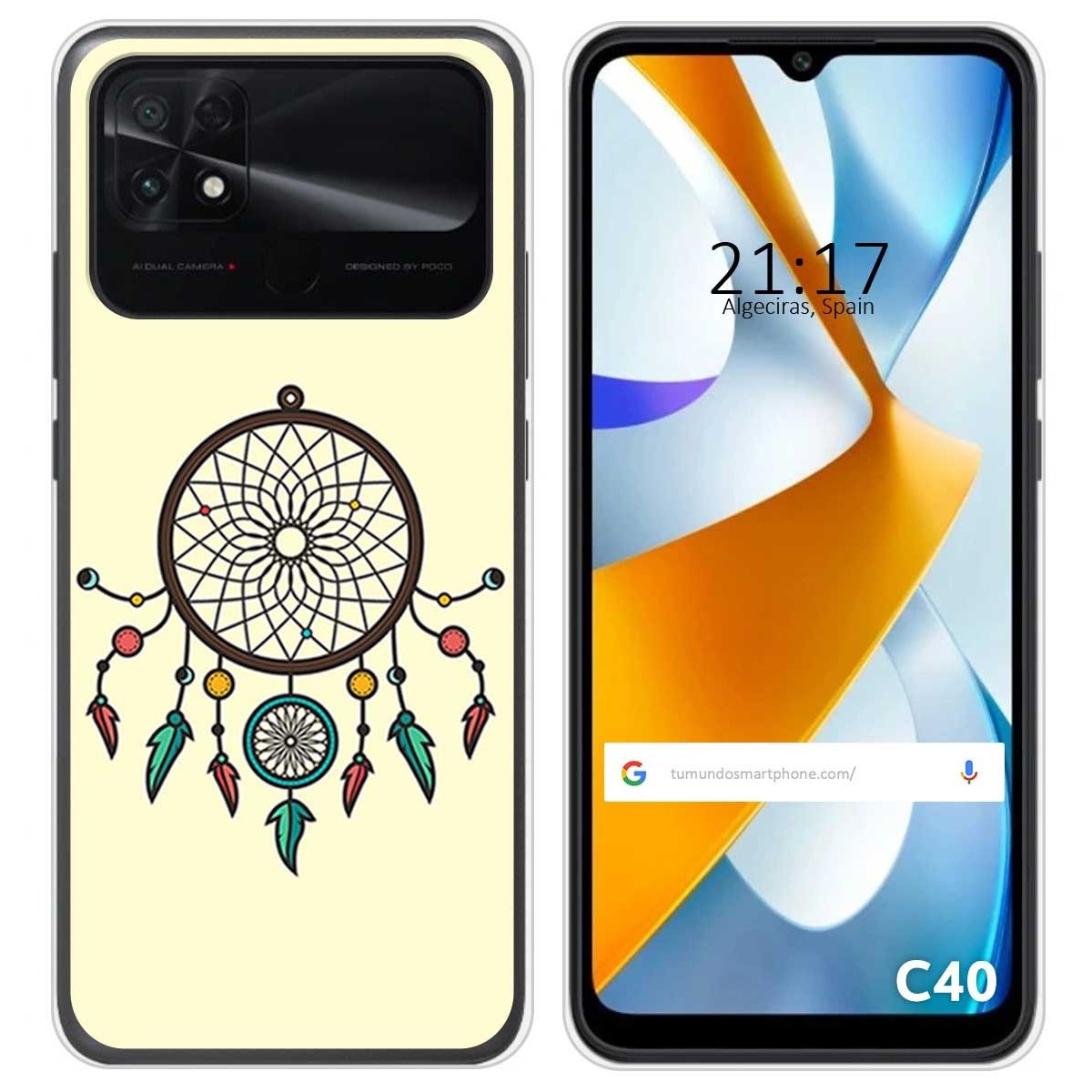 Funda Silicona para Xiaomi POCO C40 diseño Atrapasueños Dibujos