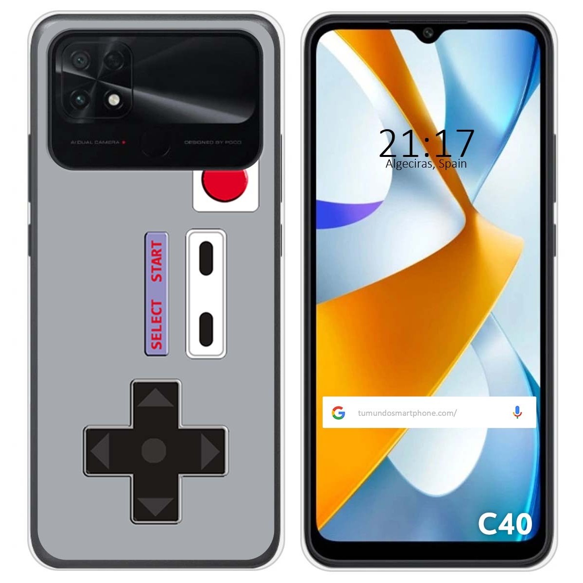 Funda Silicona para Xiaomi POCO C40 diseño Consola Dibujos