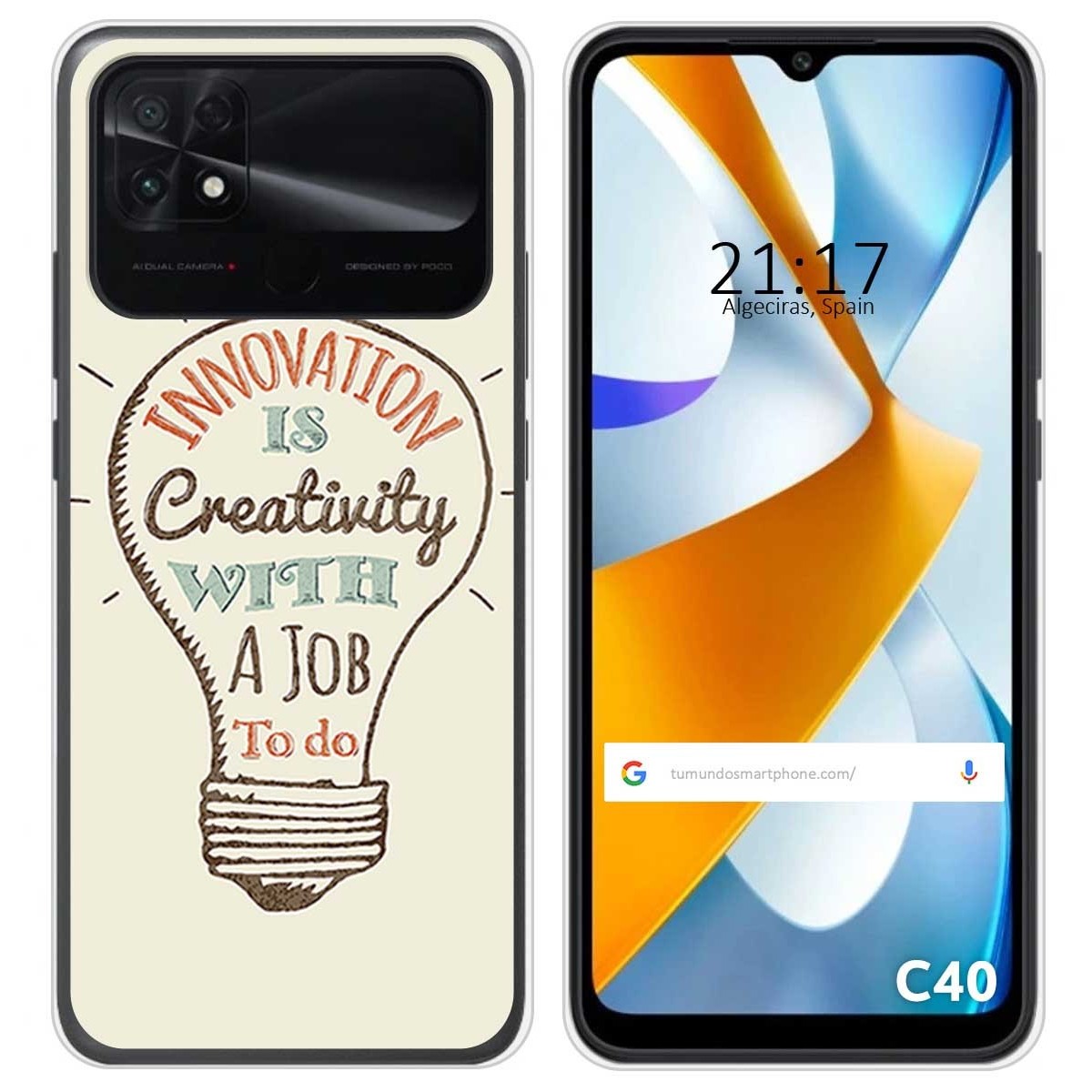 Funda Silicona para Xiaomi POCO C40 diseño Creativity Dibujos