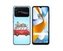 Funda Silicona para Xiaomi POCO C40 diseño Furgoneta Dibujos