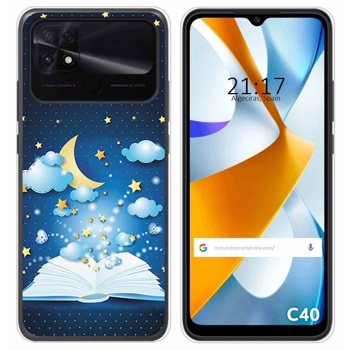 Funda Silicona para Xiaomi POCO C40 diseño Libro Cuentos Dibujos