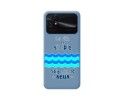 Funda Silicona Líquida Azul para Xiaomi POCO C40 diseño Agua Dibujos