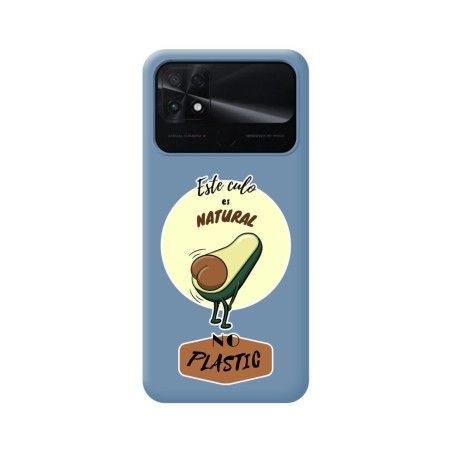 Funda Silicona Líquida Azul para Xiaomi POCO C40 diseño Culo Natural Dibujos