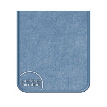 Funda Silicona Líquida Azul para Xiaomi POCO C40 diseño Hombre Escalada Dibujos