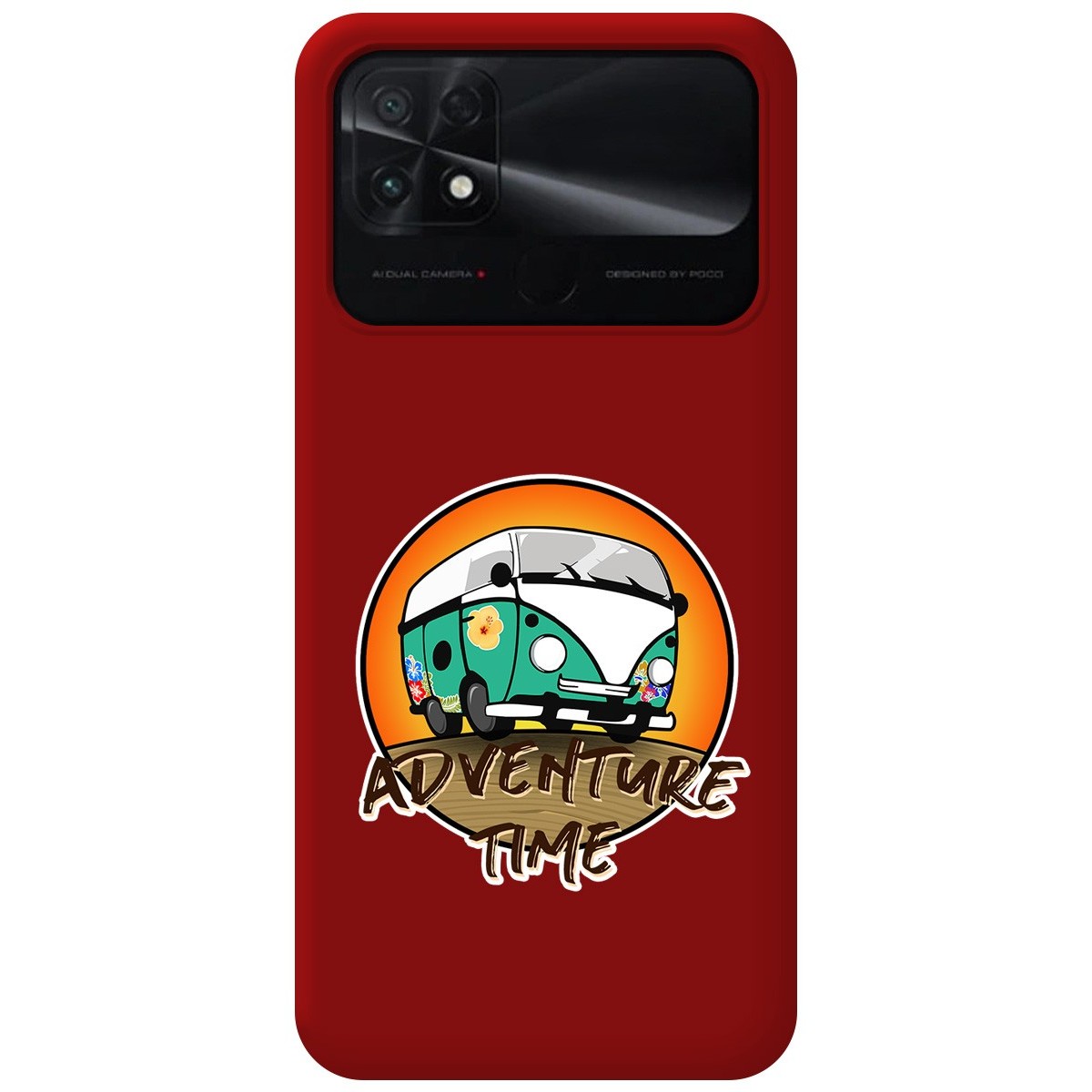 Funda Silicona Líquida Roja para Xiaomi POCO C40 diseño Adventure Time Dibujos