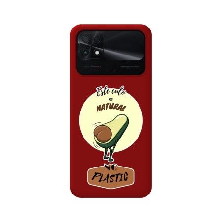 Funda Silicona Líquida Roja para Xiaomi POCO C40 diseño Culo Natural Dibujos