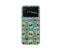 Funda Silicona Líquida Verde para Xiaomi POCO C40 diseño Catrina Dibujos