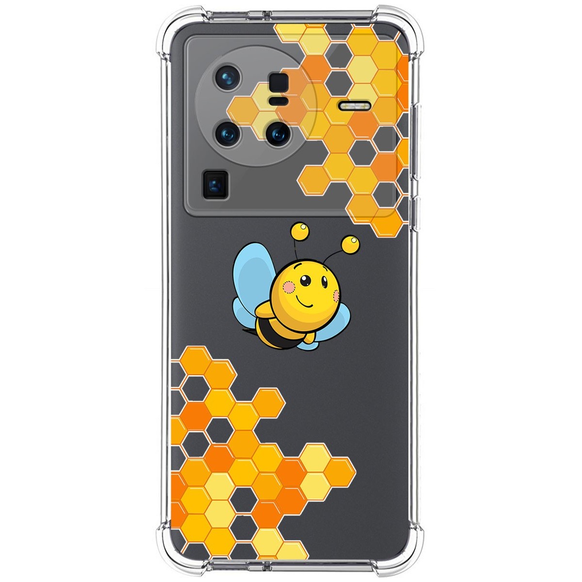 Funda Silicona Antigolpes para Vivo X80 Pro 5G diseño Abeja Dibujos