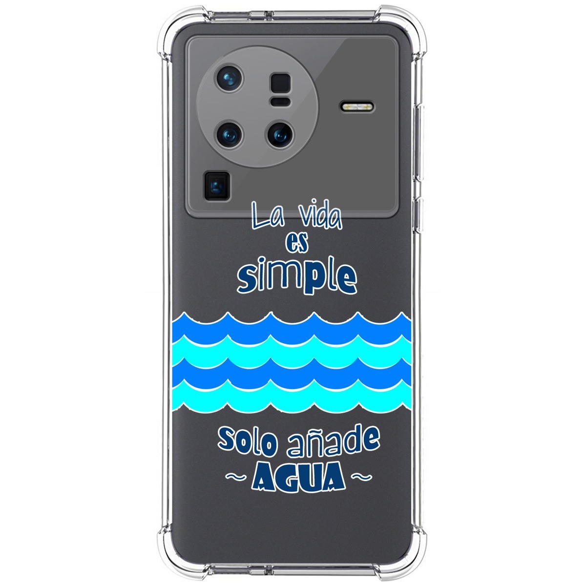 Funda Silicona Antigolpes para Vivo X80 Pro 5G diseño Agua Dibujos