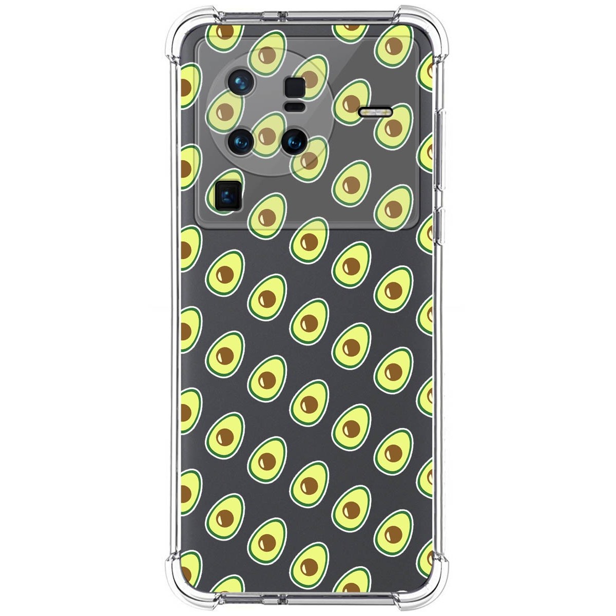 Funda Silicona Antigolpes para Vivo X80 Pro 5G diseño Aguacate Dibujos