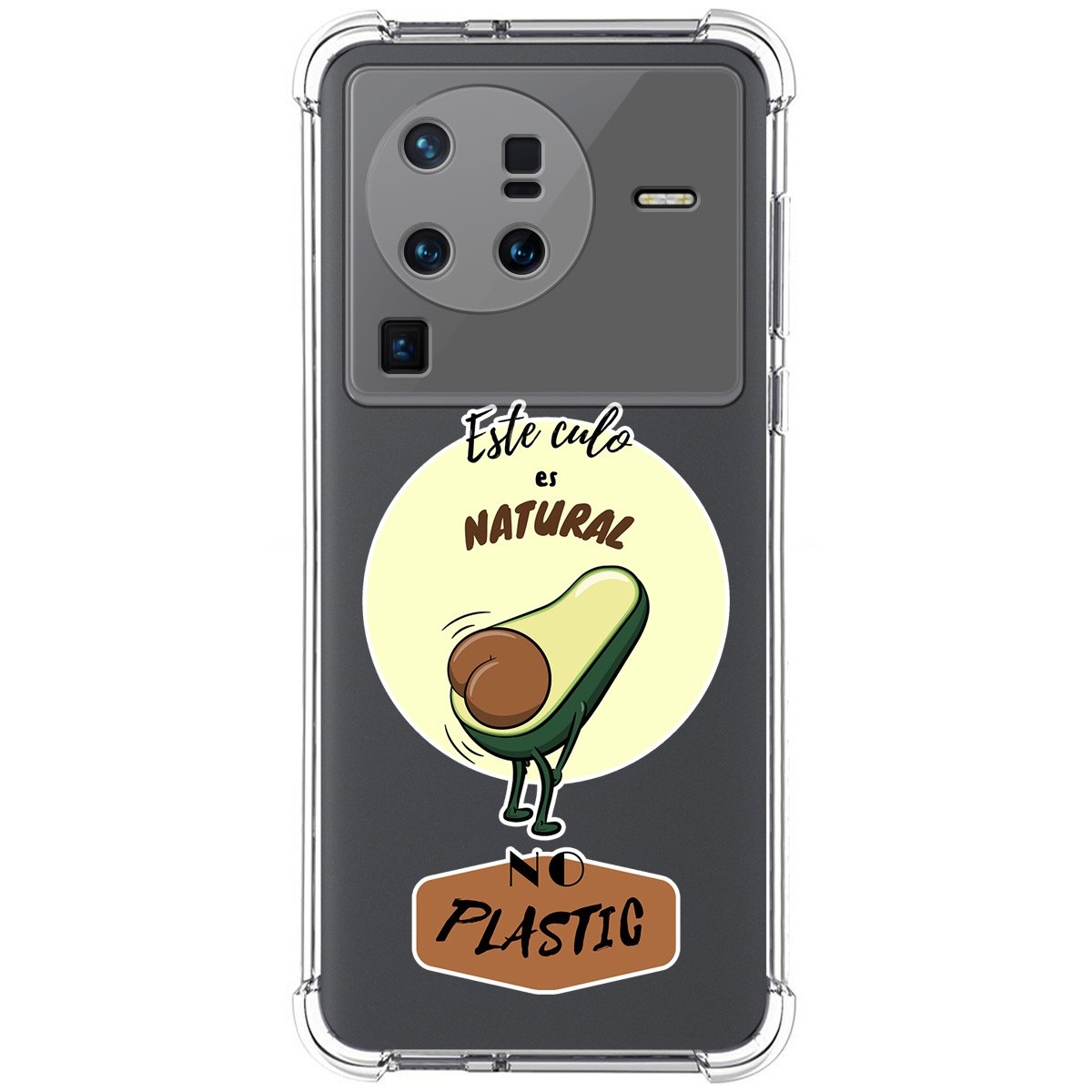 Funda Silicona Antigolpes para Vivo X80 Pro 5G diseño Culo Natural Dibujos