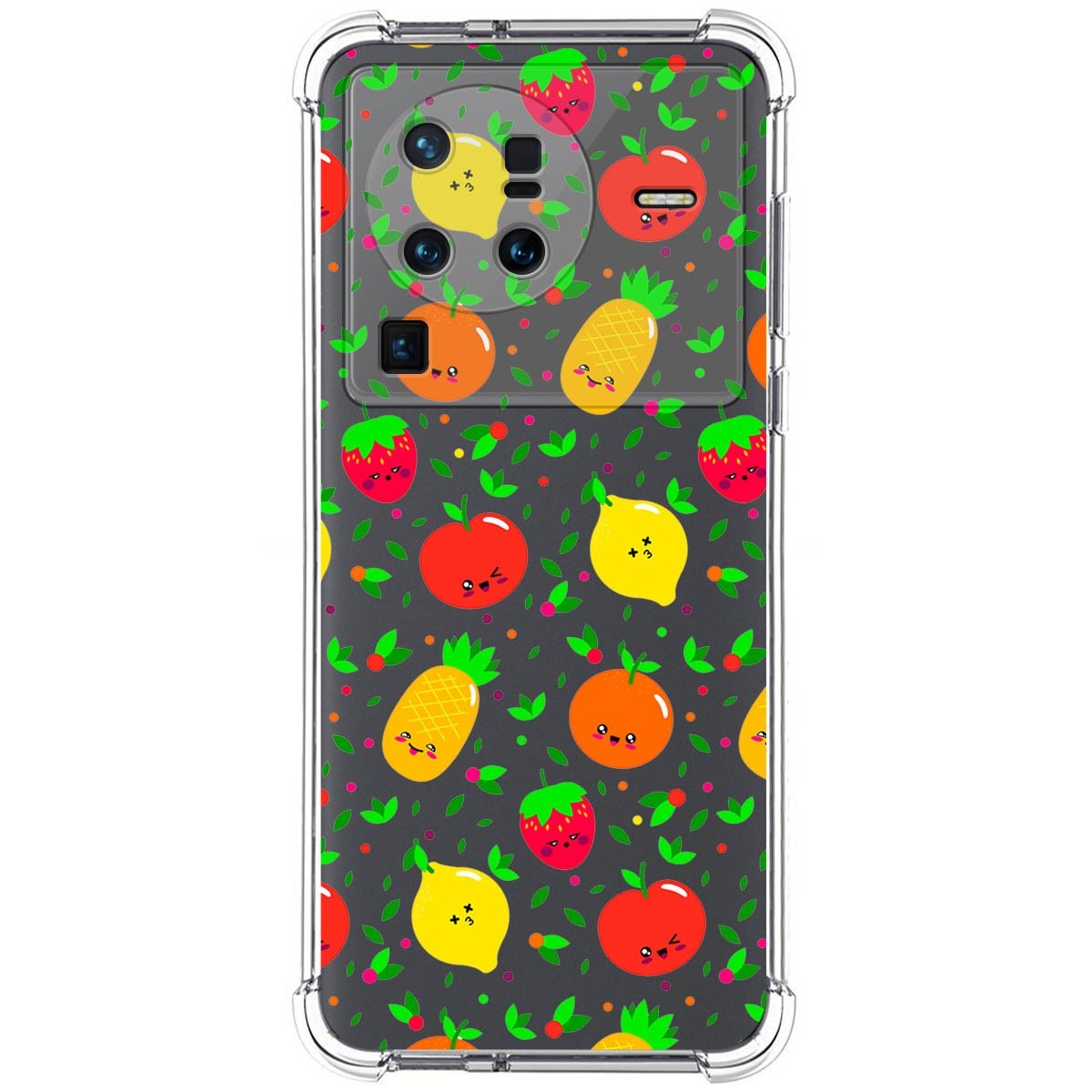 Funda Silicona Antigolpes para Vivo X80 Pro 5G diseño Frutas 01 Dibujos