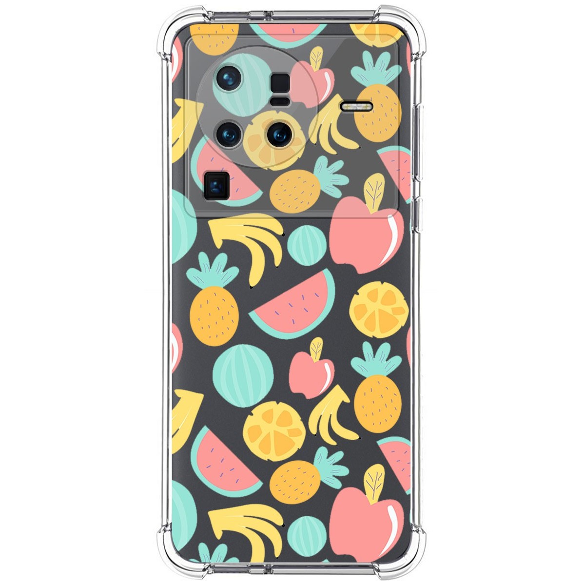 Funda Silicona Antigolpes para Vivo X80 Pro 5G diseño Frutas 02 Dibujos