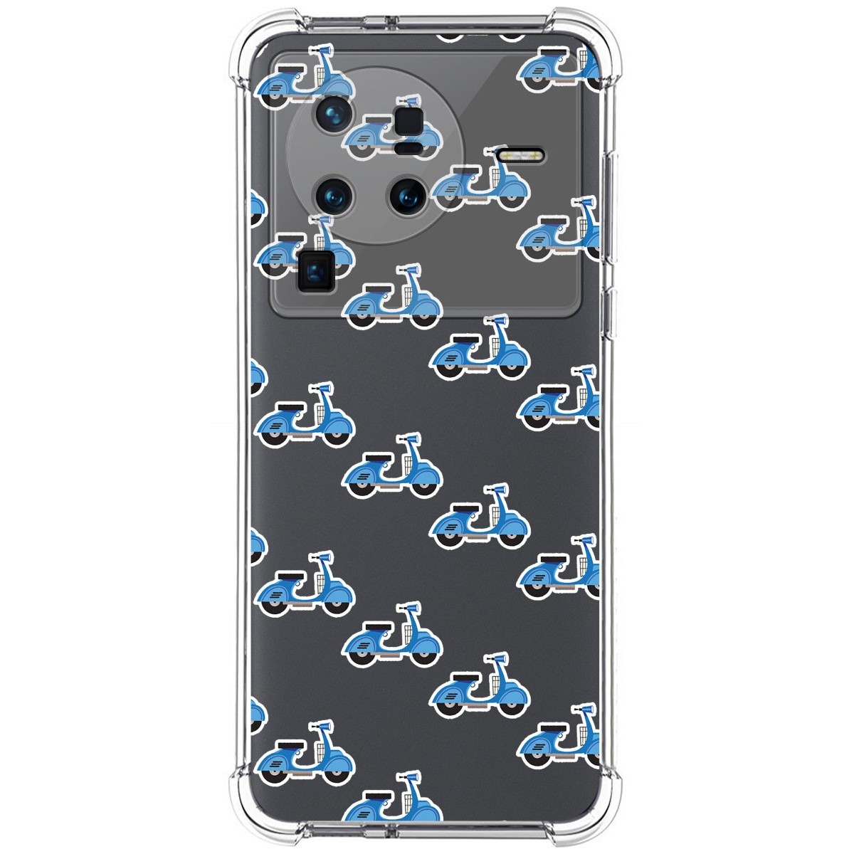 Funda Silicona Antigolpes para Vivo X80 Pro 5G diseño Scooter Dibujos