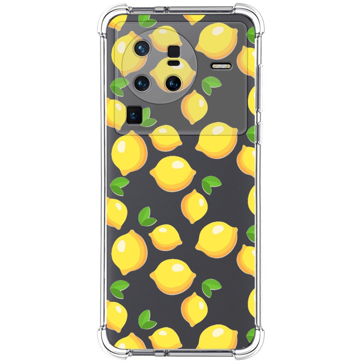 Funda Silicona Antigolpes para Vivo X80 Pro 5G diseño Limones Dibujos