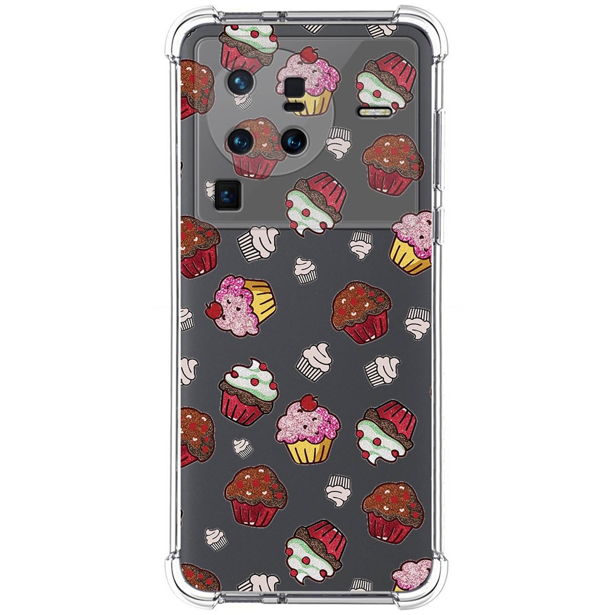 Funda Silicona Antigolpes para Vivo X80 Pro 5G diseño Muffins Dibujos